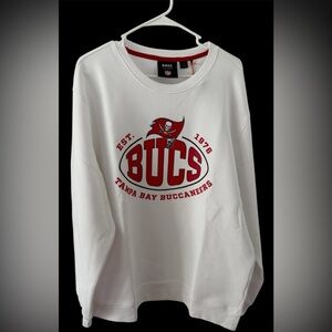 Hugo Boss NFL Tampa Bay Buccaneers White Sweatshirt Size XXL NWT